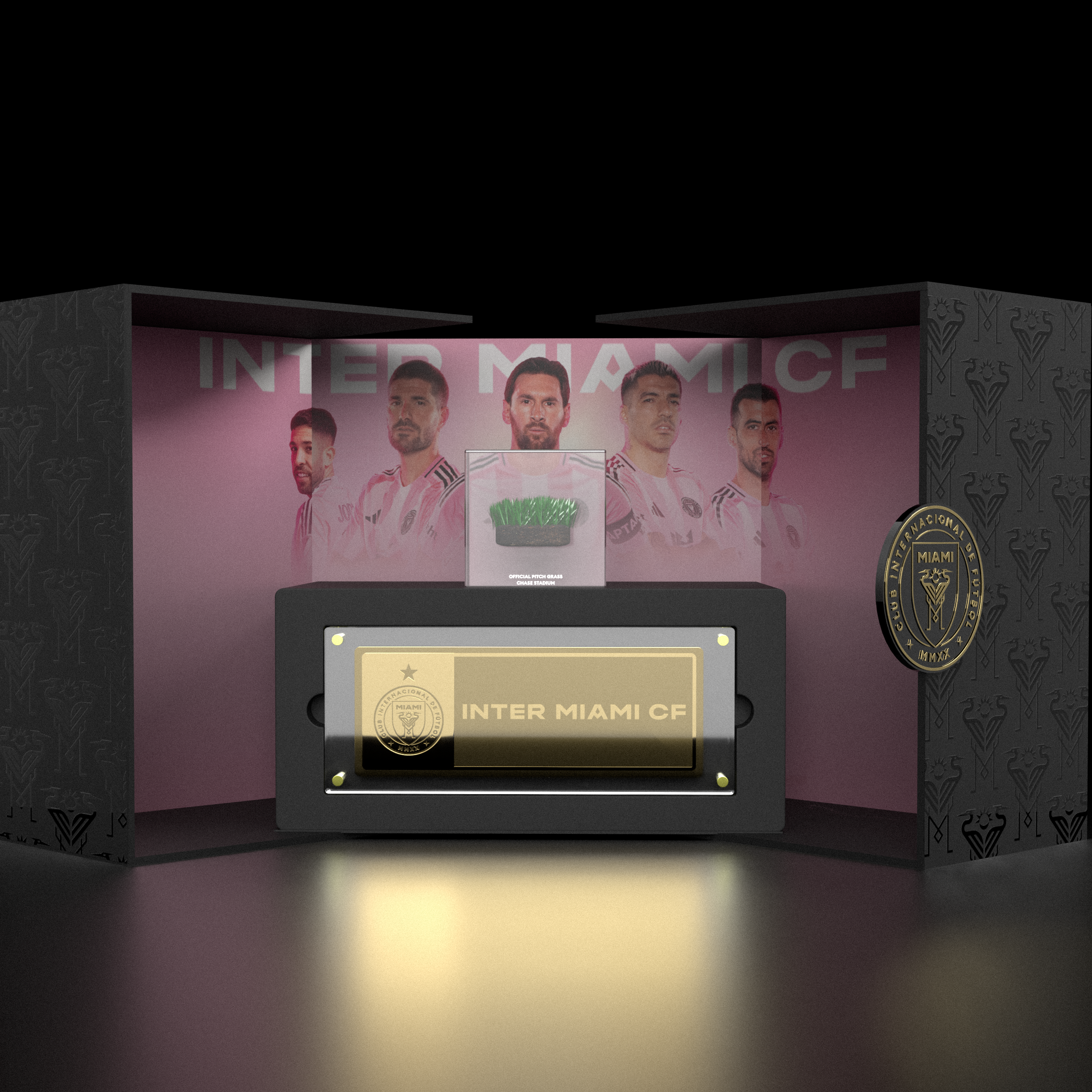 Trozos del césped del estadio de Inter Miami CF