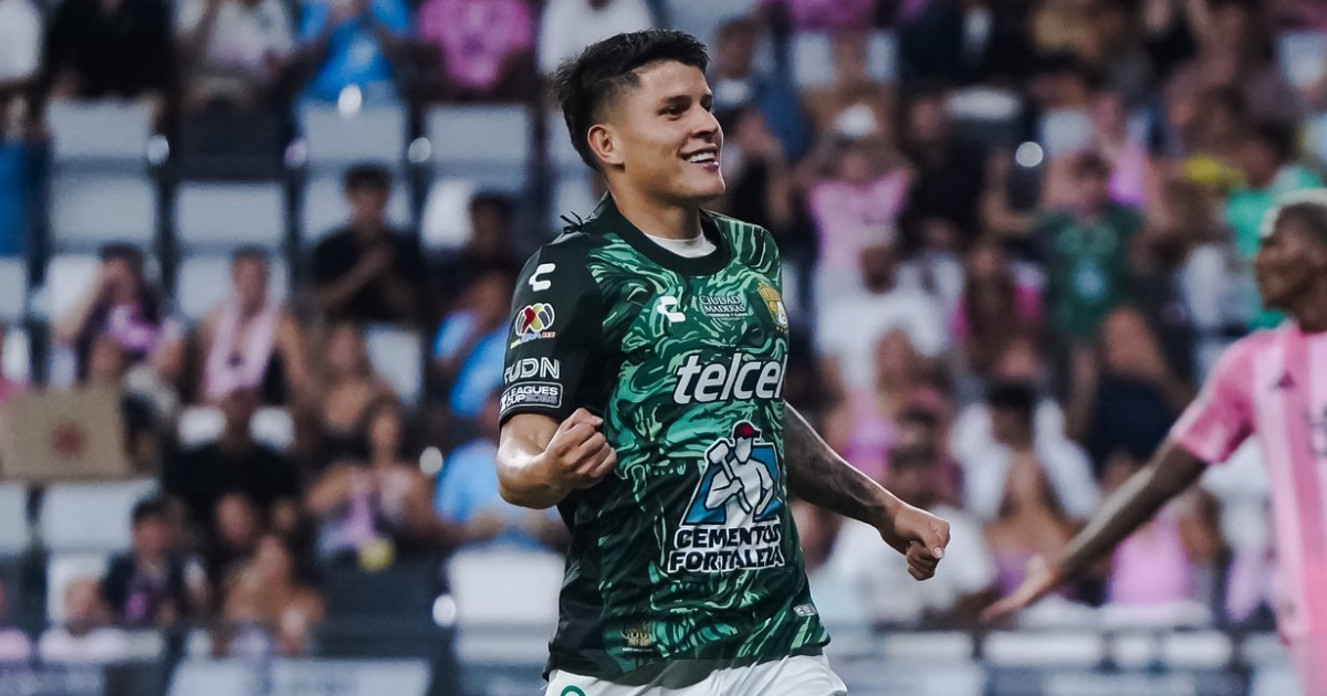 Daniel Arcila celebrando su doblete ante Inter Miami